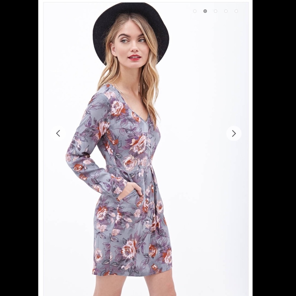 Floral Long Sleeve Dress- Forever 21 NWT